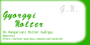 gyorgyi molter business card